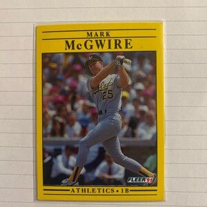 Mark McGwire Oakland Athletics Baseball Card
